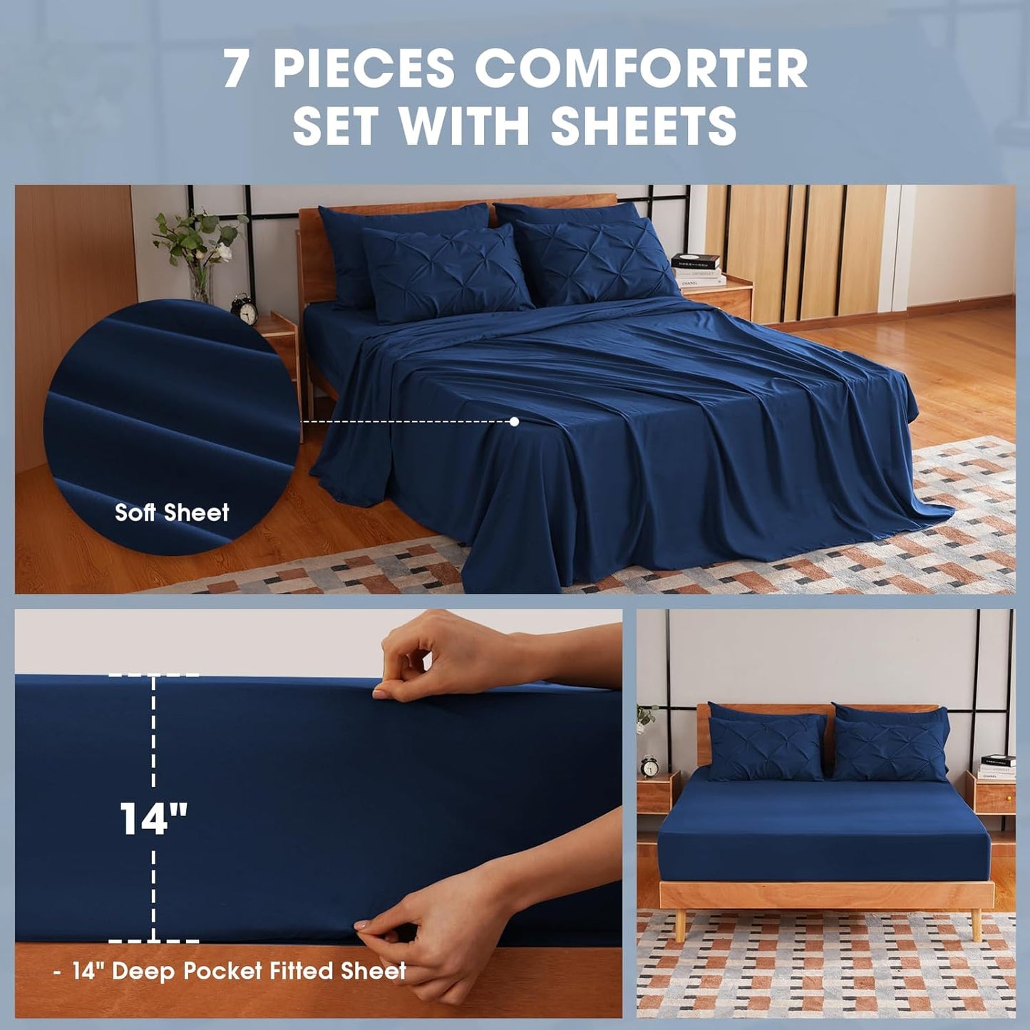 Comforter Set 7 Pieces Bedding Sets