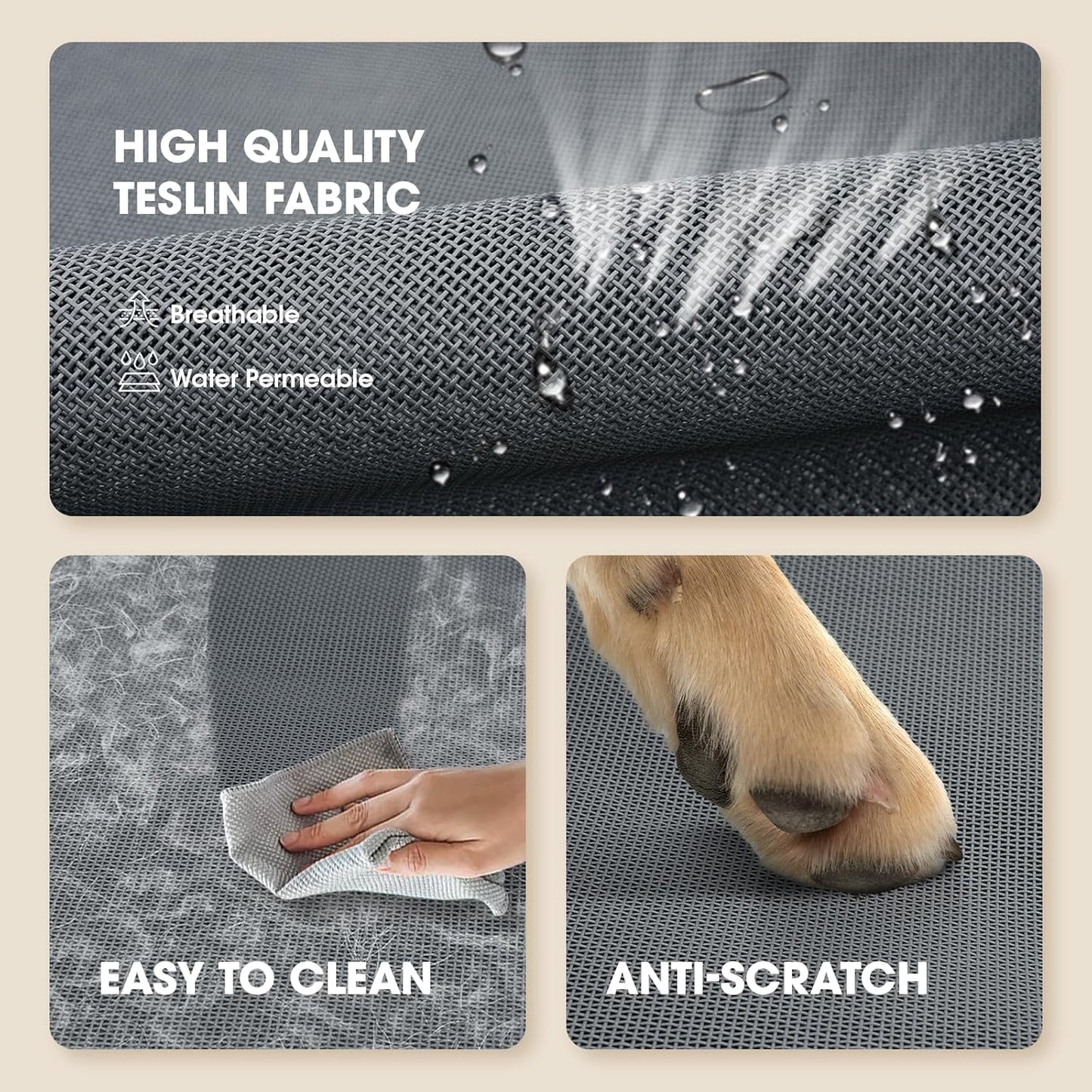 Portable Elevated Dog Bed, Raised Outdoor Dog Bed