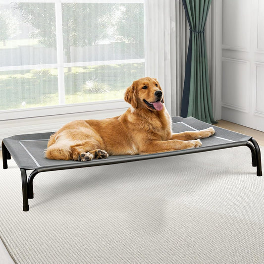 Portable Elevated Dog Bed, Raised Outdoor Dog Bed