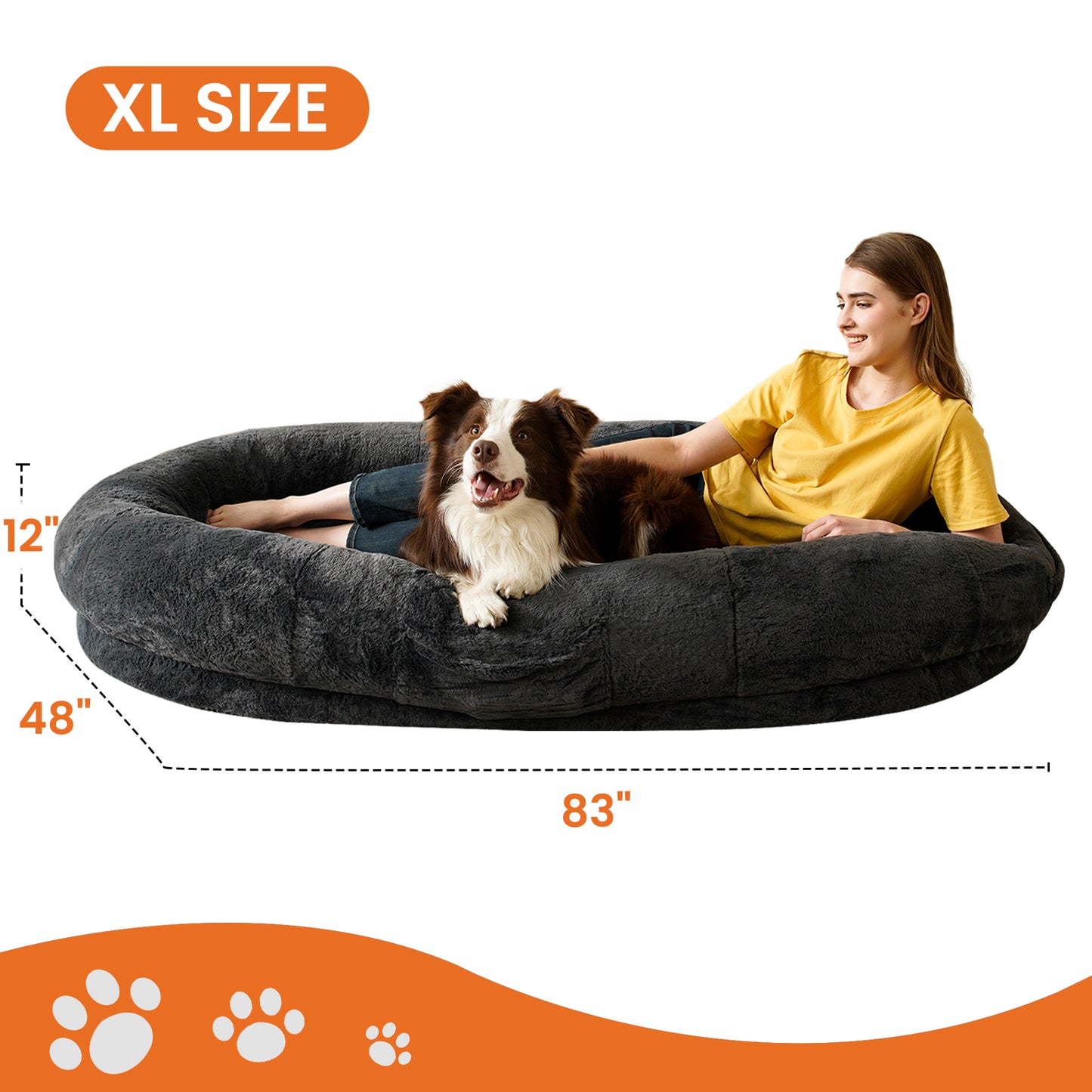 Giant Dog Bed for Adults and Pets