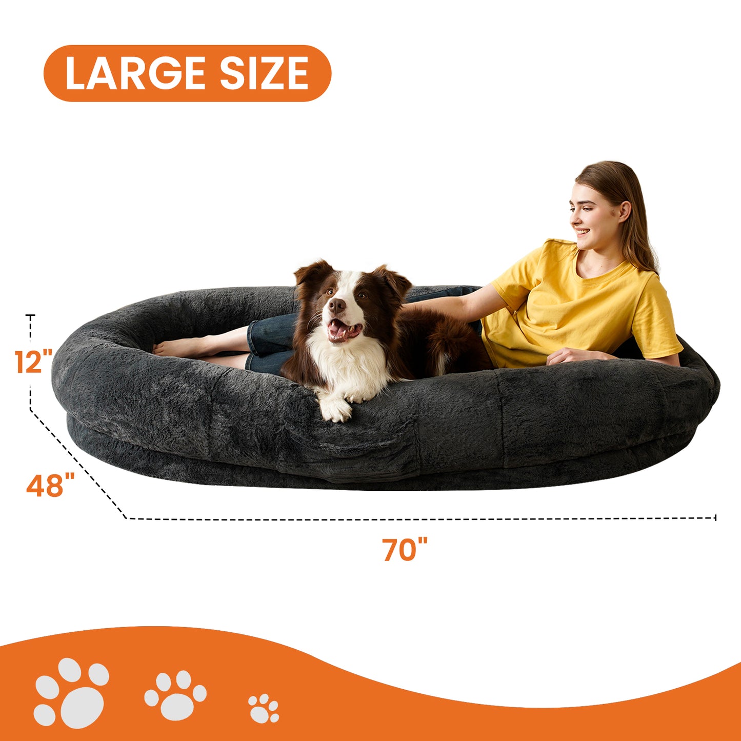 Giant Dog Bed for Adults and Pets